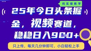 今日头条视频赛道最新玩法,每天十分钟,保底日入9张+【揭秘】-优品网赚资源库