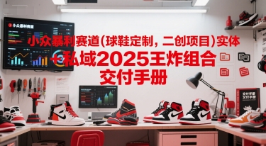 小众暴利赛道(球鞋定制，二创项目)实体+私域2025王炸组合  交付手册-优品网赚资源库