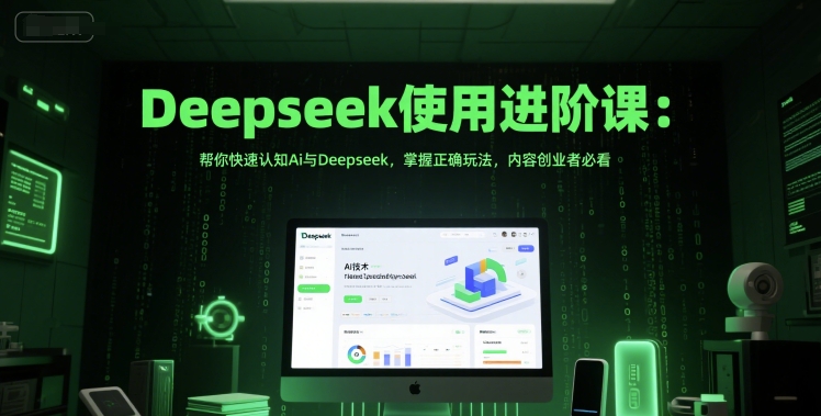 Deepseek使用进阶课:帮你快速认知Ai与Deepseek,掌握正确玩法,内容创业者必看-优品网赚资源库