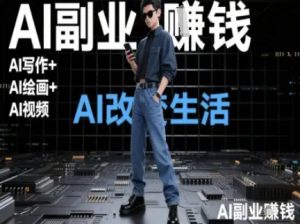 AI改变生活（Ai写作+AI绘画+Ai视频），AI副业挣钱-优品网赚资源库