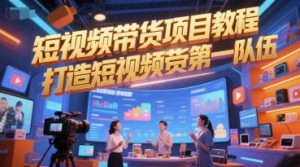 短视频带货项目教程，打造短视频带货第一队伍-优品网赚资源库