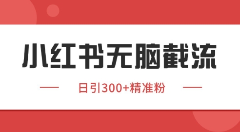 小红书截流同行客源，独家野路子获客玩法 日引200+暴力获客【揭秘】-优品网赚资源库