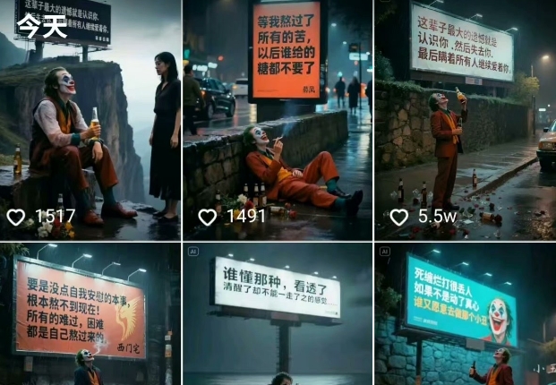 一条视频竟然15W赞!用AI制作小丑自嘲扎心文案视频,当下非常火爆的短视频流量神器-优品网赚资源库