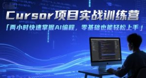 Cursor项目实战训练营，两小时快速掌握AI编程，零基础也能轻松上手-优品网赚资源库