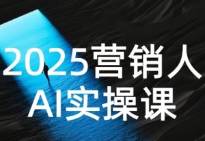 2025营销人Al实操课,AI营销抢跑实战,从Prompt到方案,效率碾压同行-优品网赚资源库