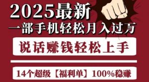 起航哥10个项目8个100%挣钱项目，2025最新一部手机轻松月入过W，简单轻松，无脑操作-优品网赚资源库