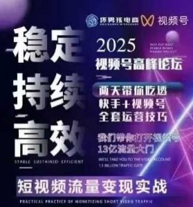 坏男孩电商视频号7月1号线下课,视频号短引、精细化模型打法,三频共振,无人,快手全站精细化运营-优品网赚资源库