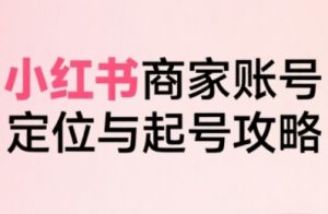 小红书电商全链路实战从定位到爆单,系统拆解小红书商家起号全流程-优品网赚资源库