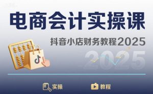 电商会计实操课-抖音小店财务教程2025-优品网赚资源库