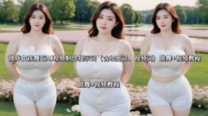 微胖女孩舞蹈AI视频制作提示词（含绘图词、视频词） 跳舞+视频教程-优品网赚资源库