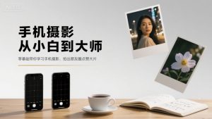 手机摄影从小白到大师,零基础带你学习手机摄影,拍出朋友圈点赞大片-优品网赚资源库