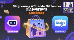 Midjourney和Stable Diffusion混合做电商教程-ai电商教程-优品网赚资源库