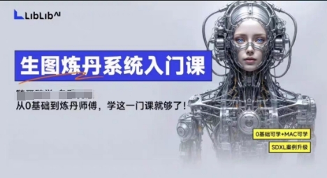 LibLibAI哩布哩布生图炼丹系统入门课，从生图到炼丹，只学这一门就够了-优品网赚资源库