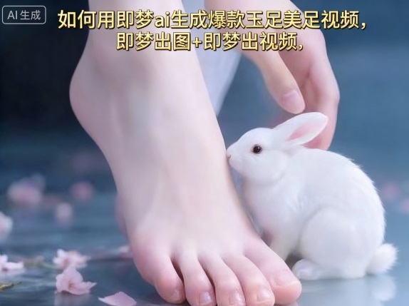 如何用即梦ai生成爆款玉足美足视频，即梦出图+即梦出视频，快速涨粉-优品网赚资源库
