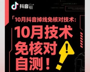10月抖音掉线免核对技术，不保证百分百，自测-优品网赚资源库
