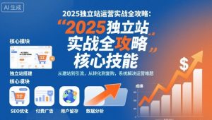 2025独立站运营实战全攻略，一站式掌握独立站运营核心技能-优品网赚资源库