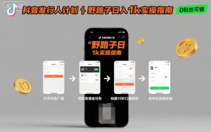 抖音发行人计划全新野路子玩法，随时随地，只要有手机，就能操作，日入1k+【揭秘】-优品网赚资源库