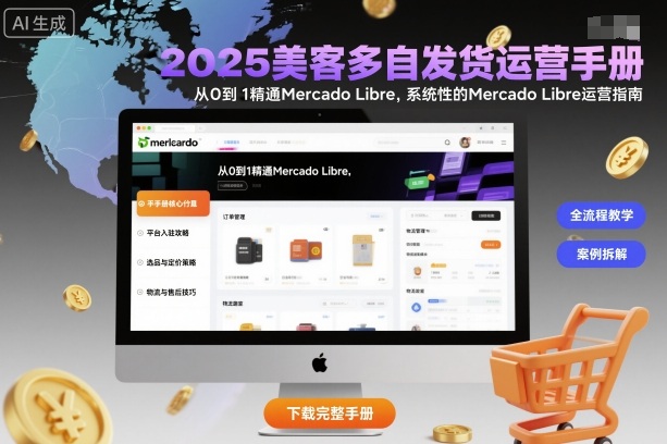 2025美客多自发货运营手册：从0到1精通Mercado Libre，系统性的Mercado Libre运营指南-优品网赚资源库
