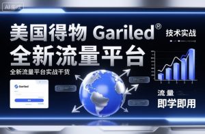 美国得物Gariled技术实战,全新流量平台实战干货,即学即用-优品网赚资源库