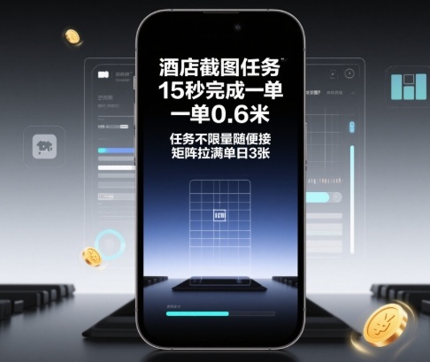 酒店截图任务,15秒完成一单,一单0.6米,任务不限量随便接,矩阵拉满单日3张【揭秘】-优品网赚资源库