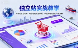 独立站实战教学，跨境经营全攻略，助您告别流量依赖，掌握跨境经营的终极奥-优品网赚资源库