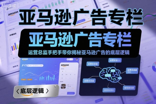 亚马逊广告专栏：运营总监手把手带你揭秘亚马逊广告的底层逻辑-优品网赚资源库