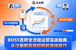BOSS直聘全流程运营实战指南，从注册到高效招聘的落地技巧-优品网赚资源库