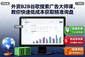 外资B2B谷歌搜索广告大师课，教你快速低成本获取精准询盘-优品网赚资源库
