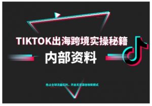 TikTok跨境电商0-1搭建运营,TK出海跨境实操秘籍(10月更新)-优品网赚资源库