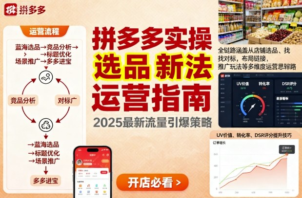 王校长9月12拼多多实操新玩法，全链路涵盖从店铺选品、找对标，布局链接，推广玩法等多维度运营思路-优品网赚资源库