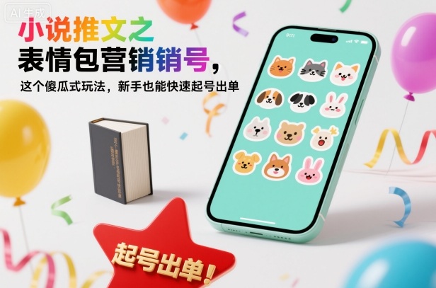 小说推文之表情包营销号，这个傻瓜式玩法，新手也能快速起号出单-优品网赚资源库