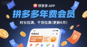 拼多多年费会员,实经验分享操,时长拉满,干货拉满(更新11月)-优品网赚资源库