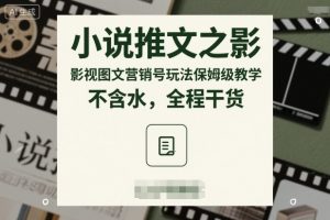 小说推文之影视图文营销号玩法保姆级教学，不含水，全程干货-优品网赚资源库