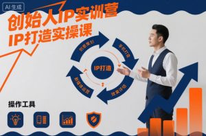 创始人IP实训营,IP打造实操课-优品网赚资源库