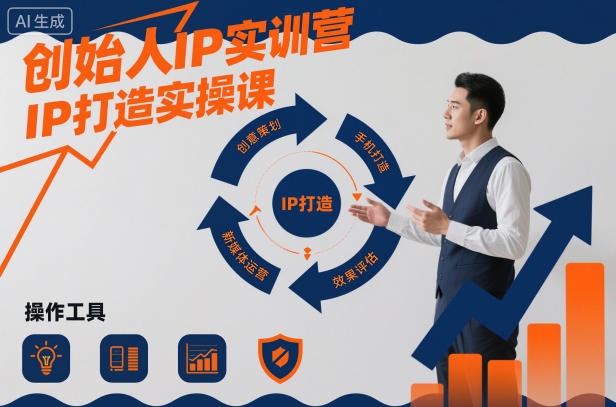 创始人IP实训营,IP打造实操课-优品网赚资源库