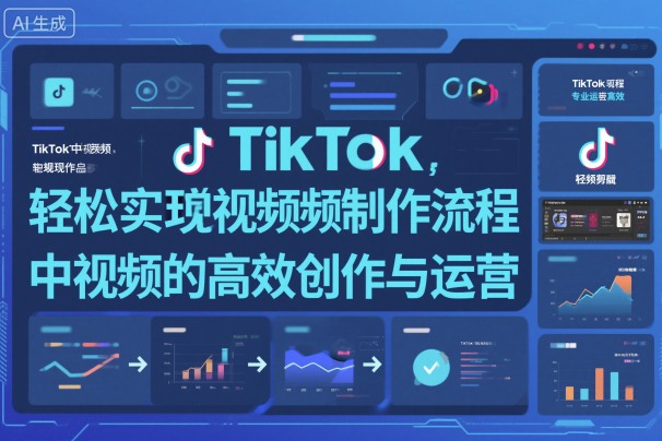 TikTok中视频制做流程，轻松实现Tk中视频的高效创作与运营-优品网赚资源库