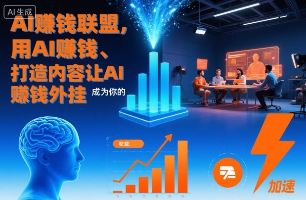AI賺钱联盟，用AI賺钱、打造内容让AI成为你的賺钱外挂-优品网赚资源库