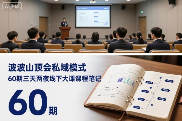 波波山顶会私域模式60期三天两夜线下大课课程笔记（文档）-优品网赚资源库