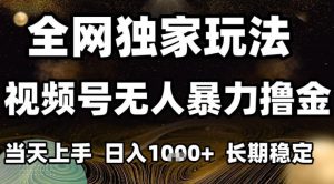 年底最新独家视频号无人直播撸礼物，小白也能轻松日入1k+，长期稳定，可批量复制【揭秘】-优品网赚资源库