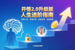开悟2.0升级版人生进阶指南,洞察人性-思维升级-财富密码-自我圆满-优品网赚资源库