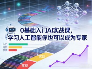 0基础入门AI实战课,学习人工智能你也可以成为专家-优品网赚资源库