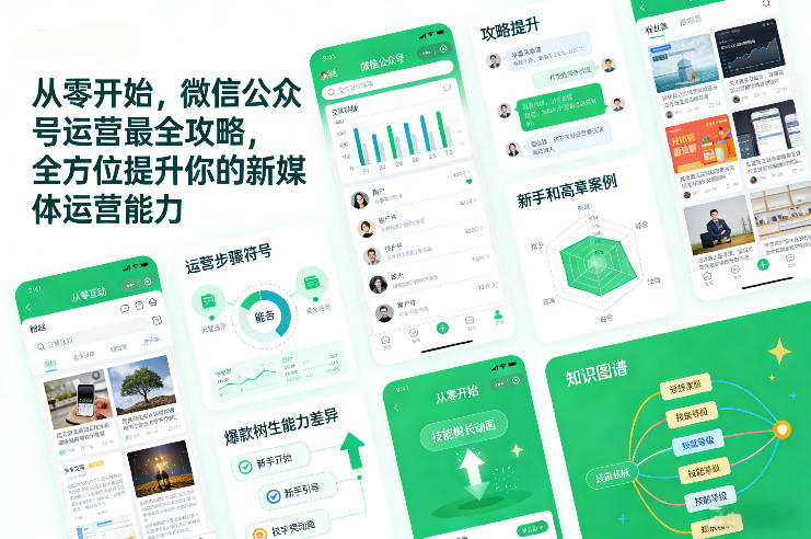 从零开始,微信公众号运营最全攻略,全方位提升你的新媒体运营能力-优品网赚资源库