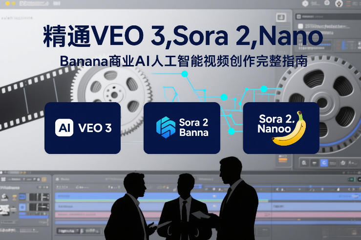 精通VEO 3，Sora 2，Nano Banana商业AI人工智能视频创作完整指南-优品网赚资源库