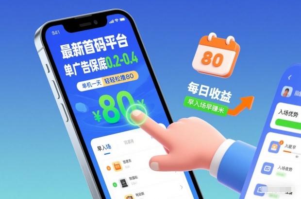 最新首码平台，单广告保底0.2-0.4，单机一天轻松撸80，早入场早賺米【揭秘】-优品网赚资源库
