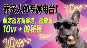 养宠人的专属电台！萌宠播客新赛道，播放量10w+的秘密-优品网赚资源库