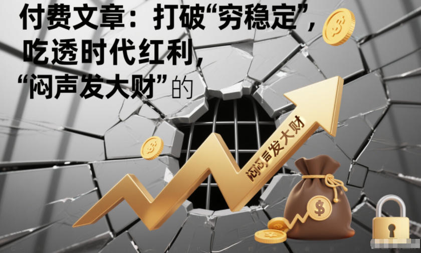 付费文章:打破“穷稳定”,吃透时代红利,“闷声发大财”的终极真谛-优品网赚资源库