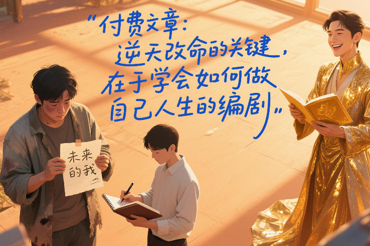 付费文章:逆天改命的关键,在于学会如何做自己人生的编剧-优品网赚资源库