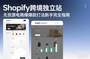 Shopify跨境独立站无货源电商爆款打法新手完全指南-优品网赚资源库