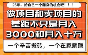 为什么卖项目能轻松月入10个W，而做项目却真正賺不到什么钱？原因竟然是这个！【揭秘】-优品网赚资源库