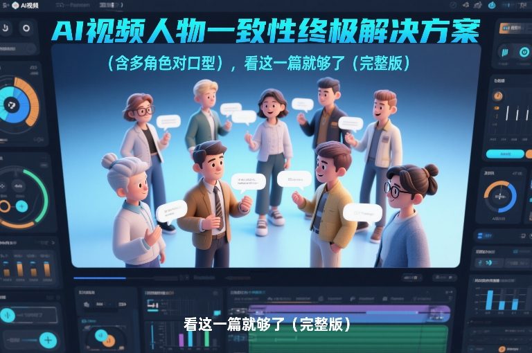 AI视频人物一致性终极解决方案(含多角色对口型),看这一篇就够了(完整版)-优品网赚资源库